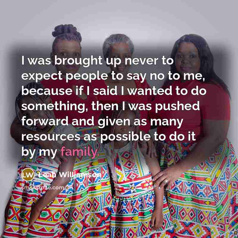 “I was brought up never to expect people to say…” quote by Leah Williamson
