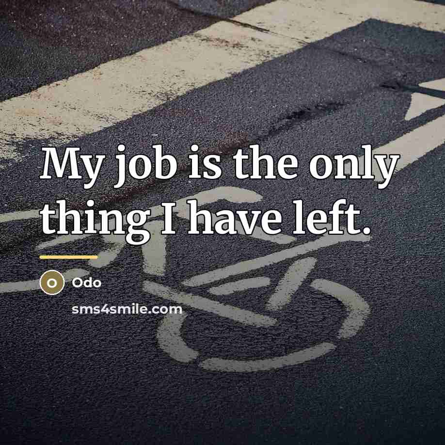 “My job is the only thing I have left.…” quote by Odo