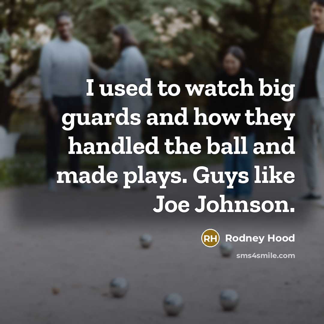 “I used to watch big guards and how they handled…” quote by Rodney Hood