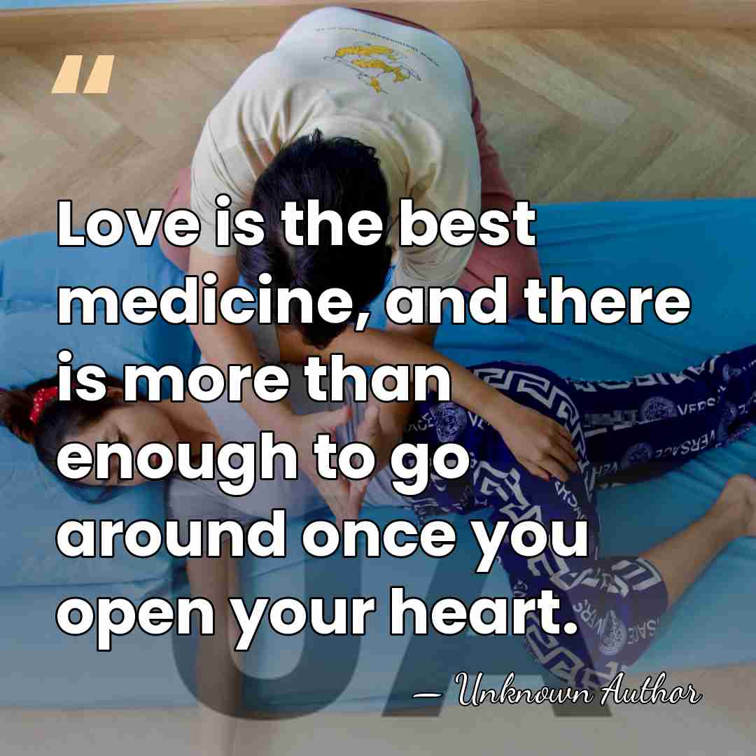 Love is the best medicine, and there is more than enough to&hellip; - Julie Marie Berman