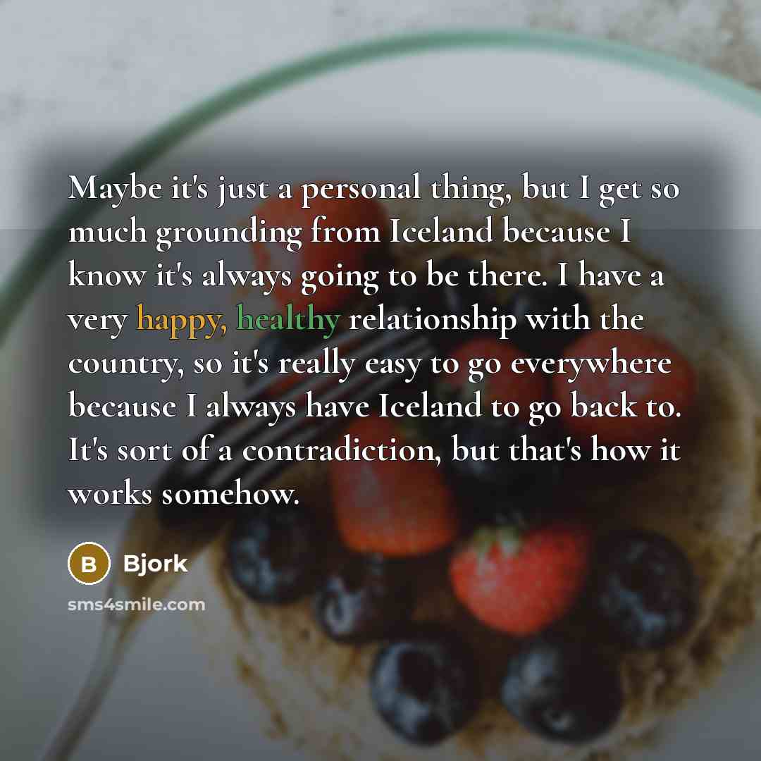 “Maybe it's just a personal thing, but I get so…” quote by Bjork