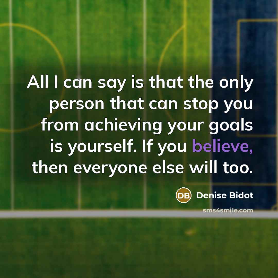 “All I can say is that the only person that…” quote by Denise Bidot
