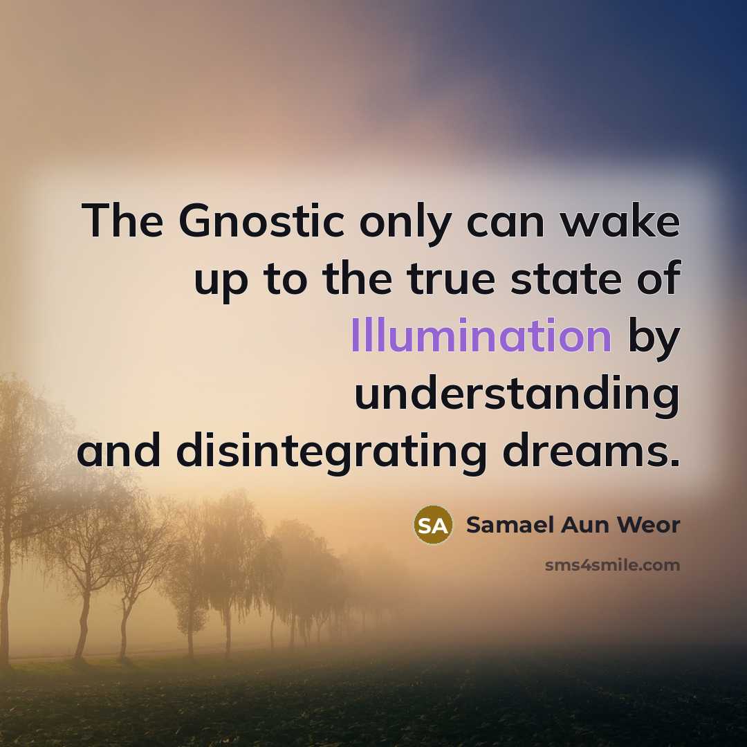“The Gnostic only can wake up to the true state…” quote by Samael Aun Weor