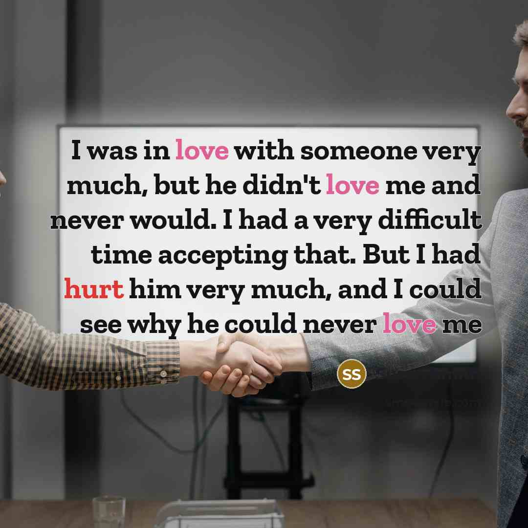 “I was in love with someone very much, but he…” quote by Susan Smith