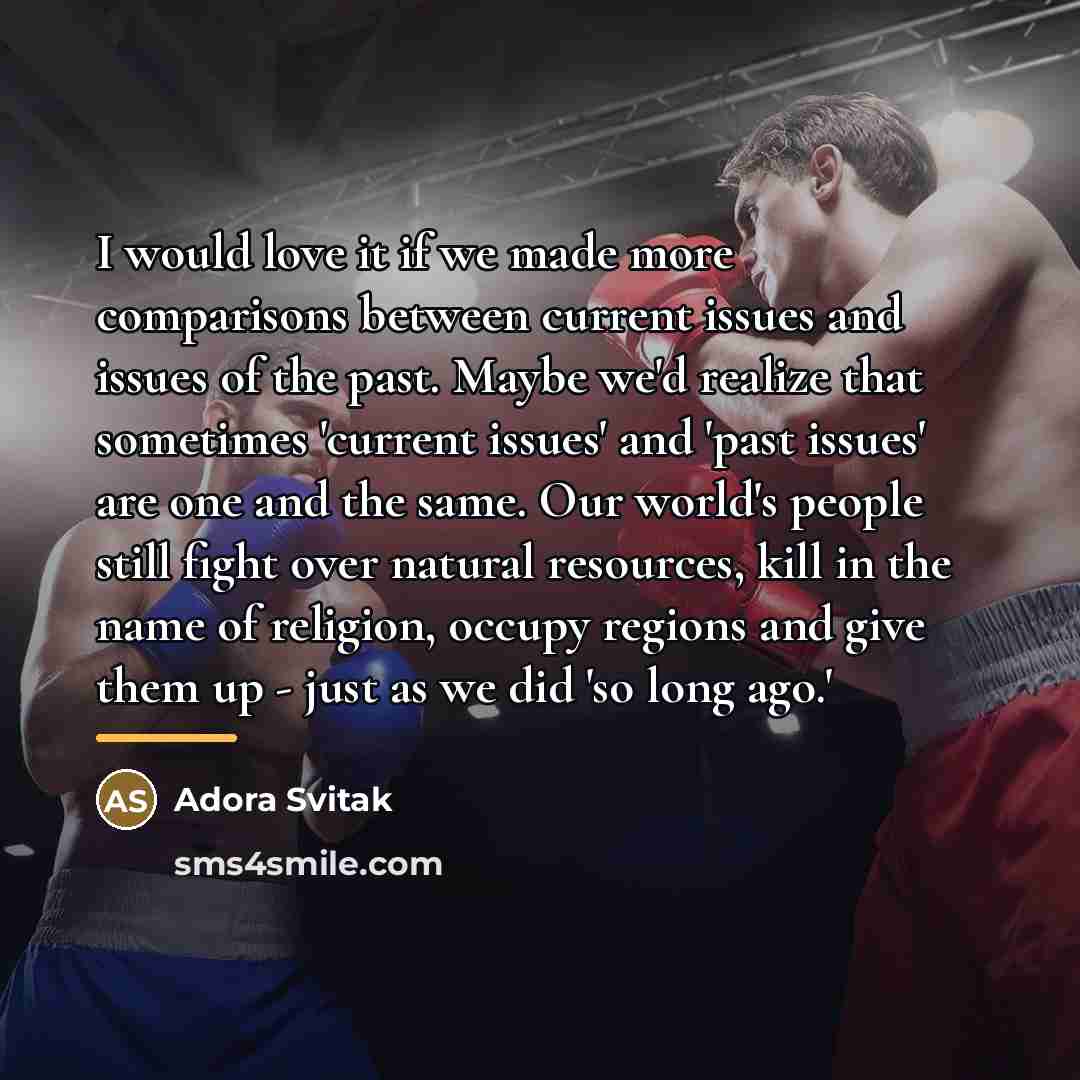 “I would love it if we made more comparisons between…” quote by Adora Svitak
