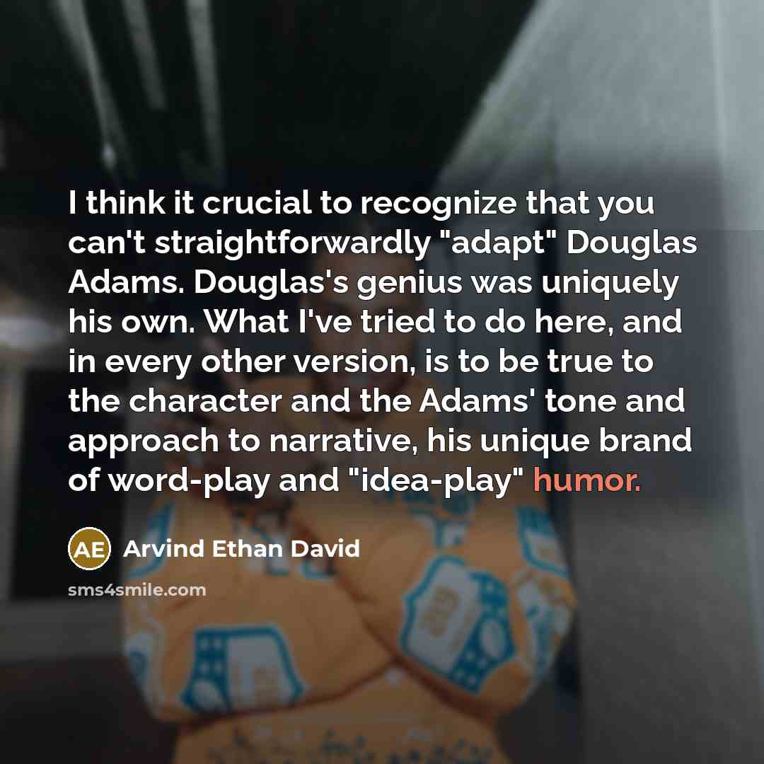 “I think it crucial to recognize that you can't straightforwardly…” quote by Arvind Ethan David