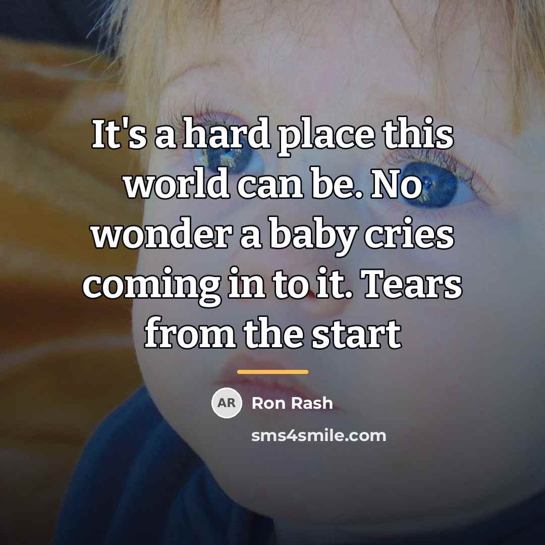 “It's a hard place this world can be. No wonder…” quote by Ron Rash