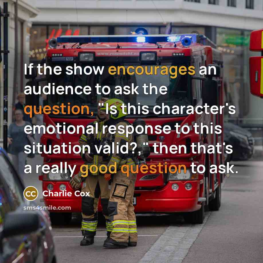 “If the show encourages an audience to ask the question,…” quote by Charlie Cox