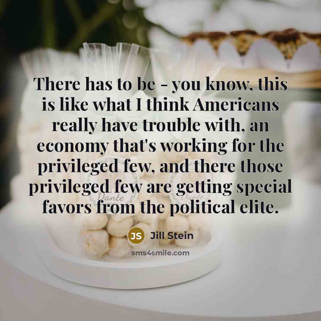 “There has to be - you know, this is like…” quote by Jill Stein