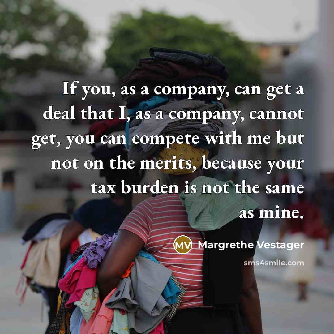 “If you, as a company, can get a deal that…” quote by Margrethe Vestager