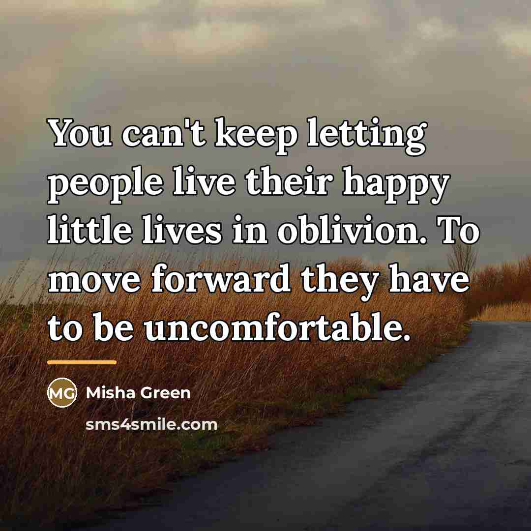 “You can't keep letting people live their happy little lives…” quote by Misha Green