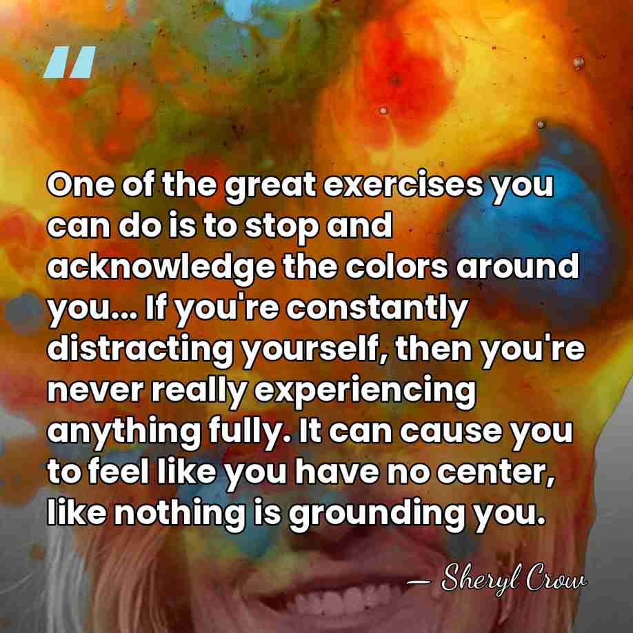 One of the great exercises you can do is to stop and&hellip; - Sheryl Crow