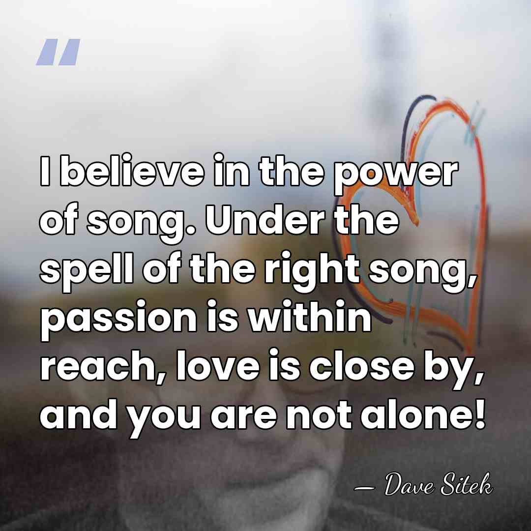 I believe in the power of song. Under the spell of the&hellip; - Dave Sitek