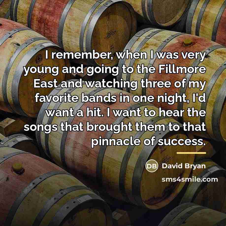 “I remember, when I was very young and going to…” quote by David Bryan