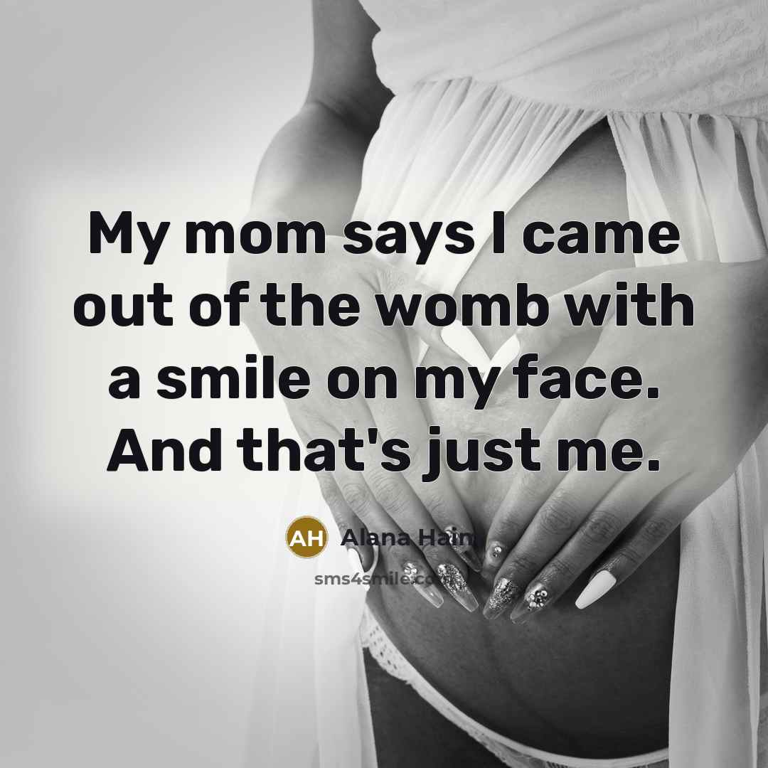 “My mom says I came out of the womb with…” quote by Alana Haim