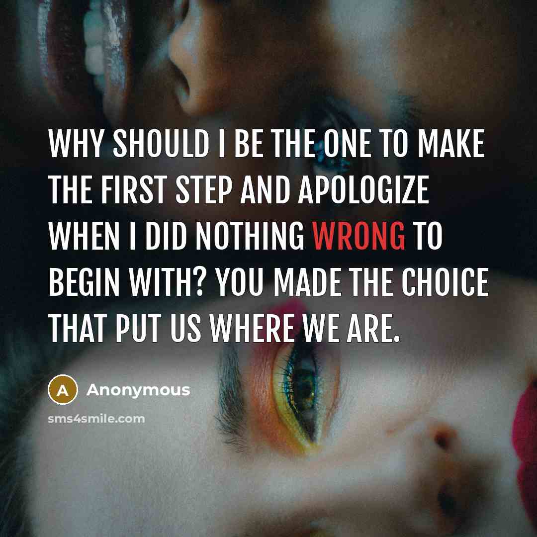“Why should I be the one to make the first…” quote by Anonymous