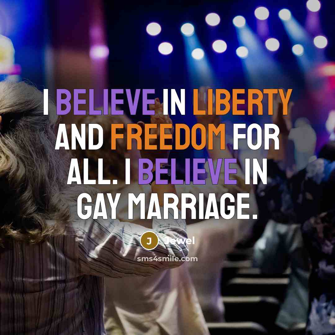 “I believe in liberty and freedom for all. I believe…” quote by Jewel