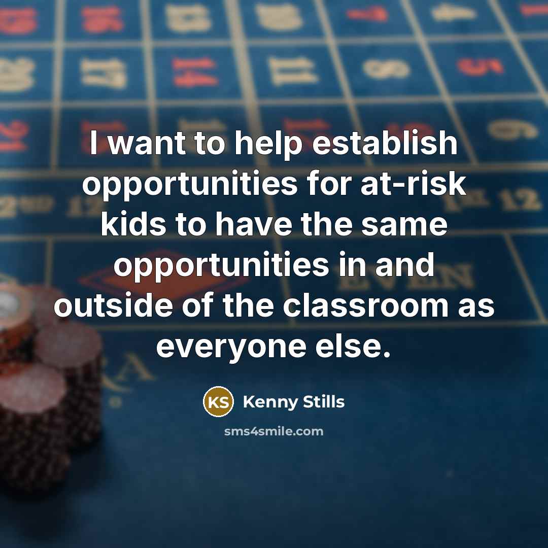 “I want to help establish opportunities for at-risk kids to…” quote by Kenny Stills