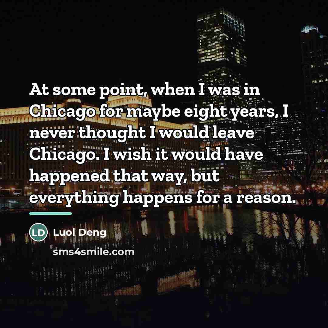 “At some point, when I was in Chicago for maybe…” quote by Luol Deng