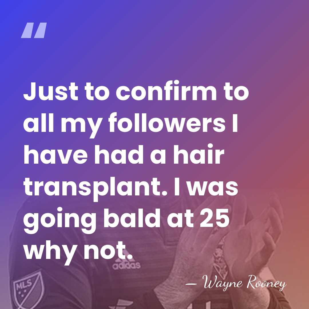 Just to confirm to all my followers I have had a hair&hellip; - Wayne Rooney