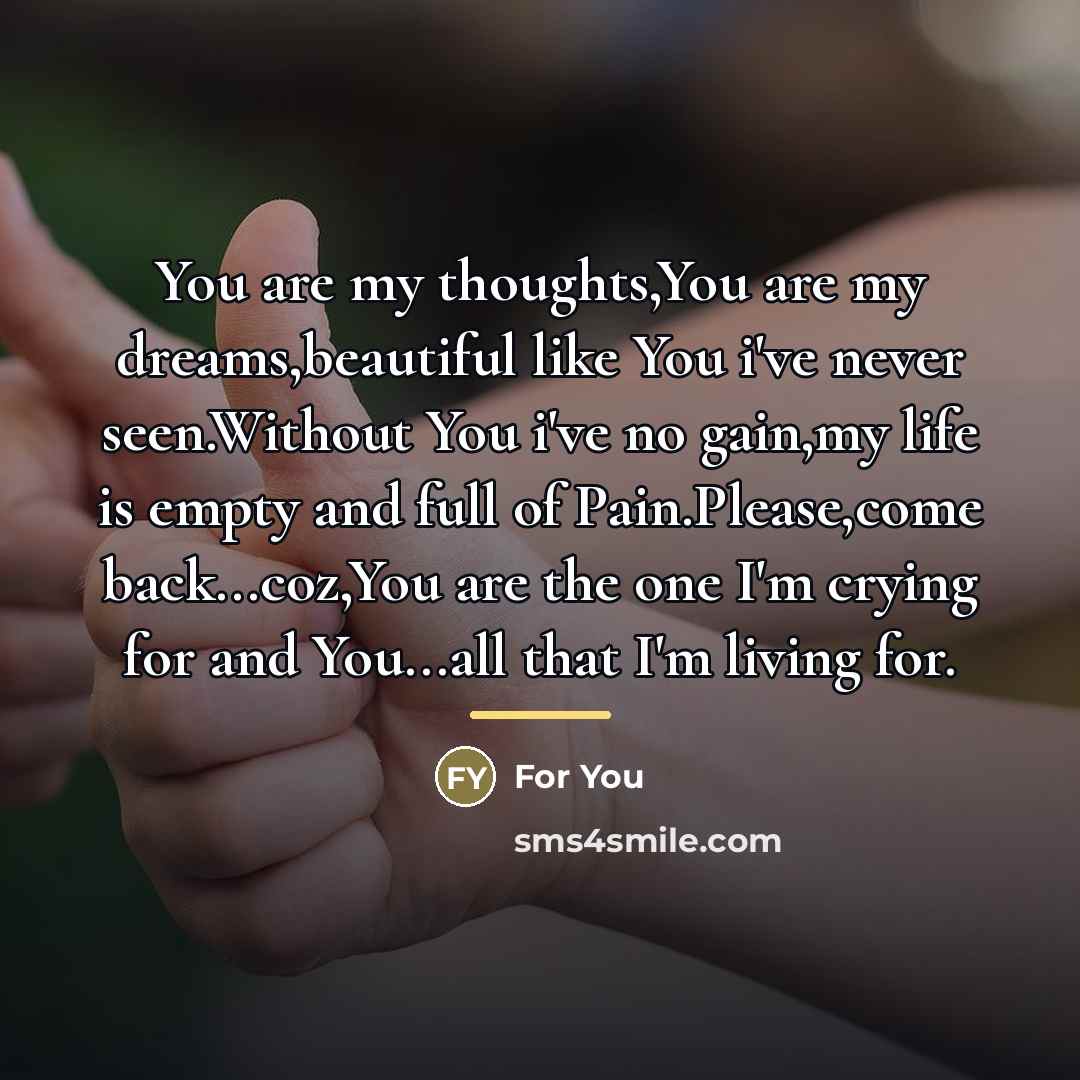 “You are my thoughts,You are my dreams,beautiful like You i've…” quote by For You