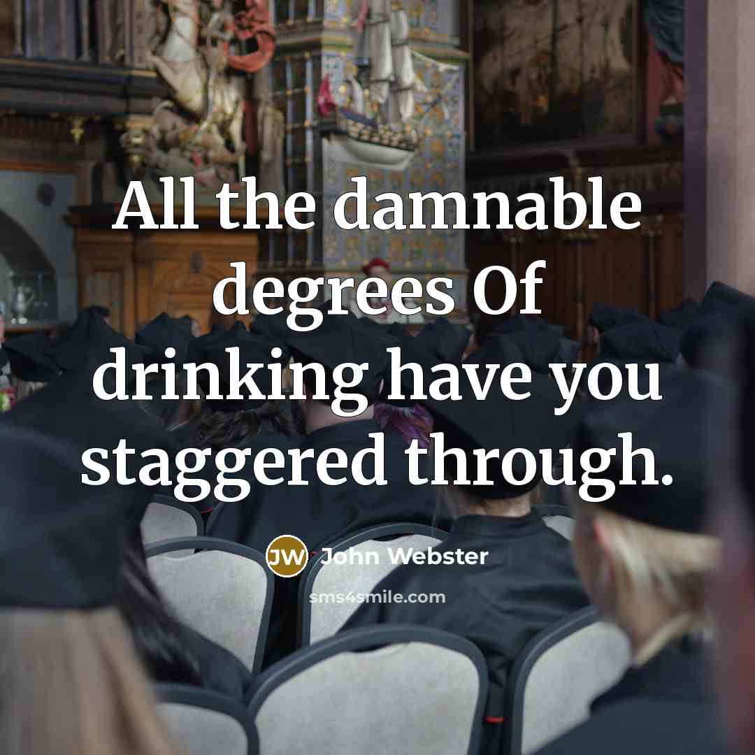 “All the damnable degrees Of drinking have you staggered through.…” quote by John Webster