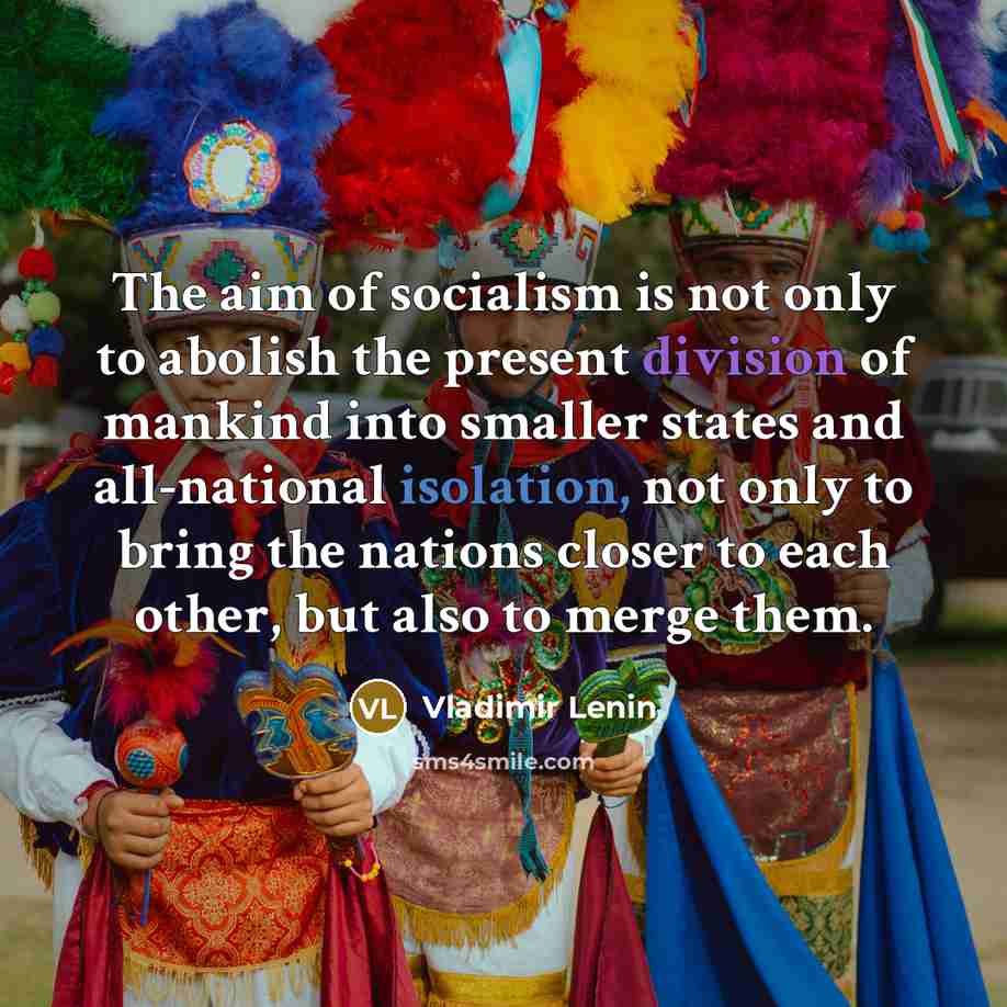 “The aim of socialism is not only to abolish the…” quote by Vladimir Lenin