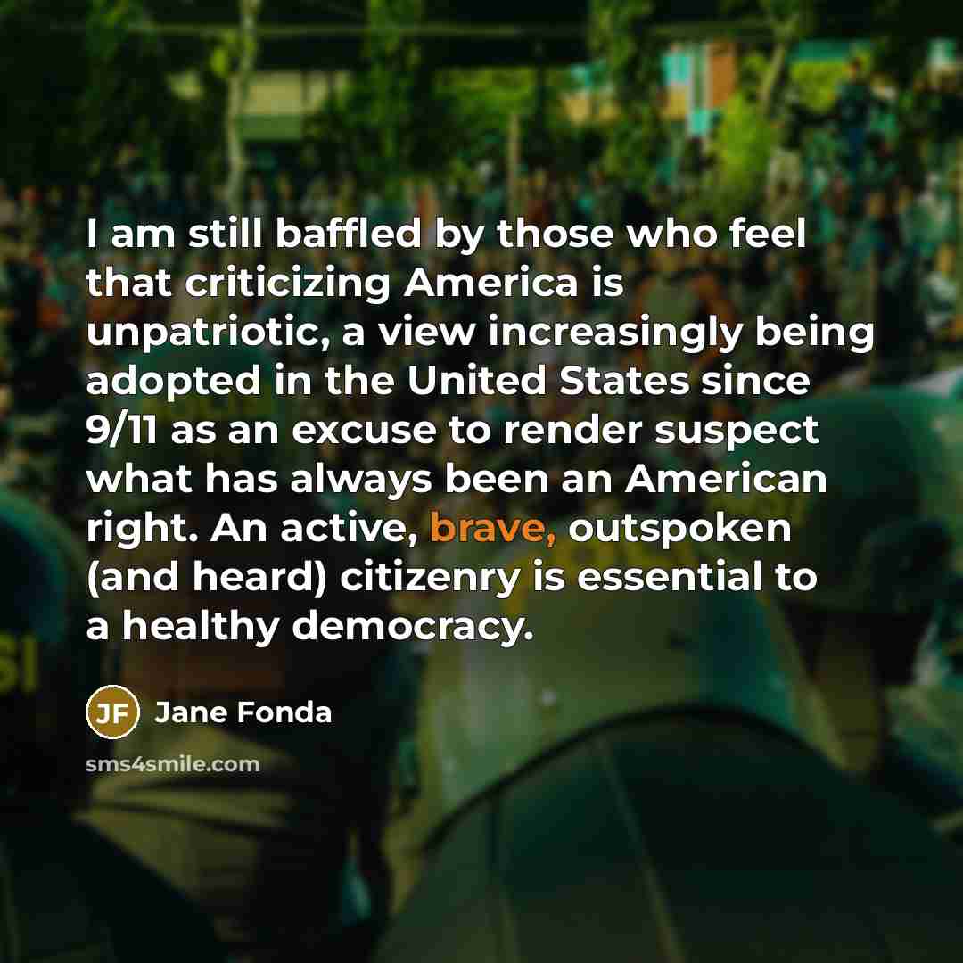 “I am still baffled by those who feel that criticizing…” quote by Jane Fonda