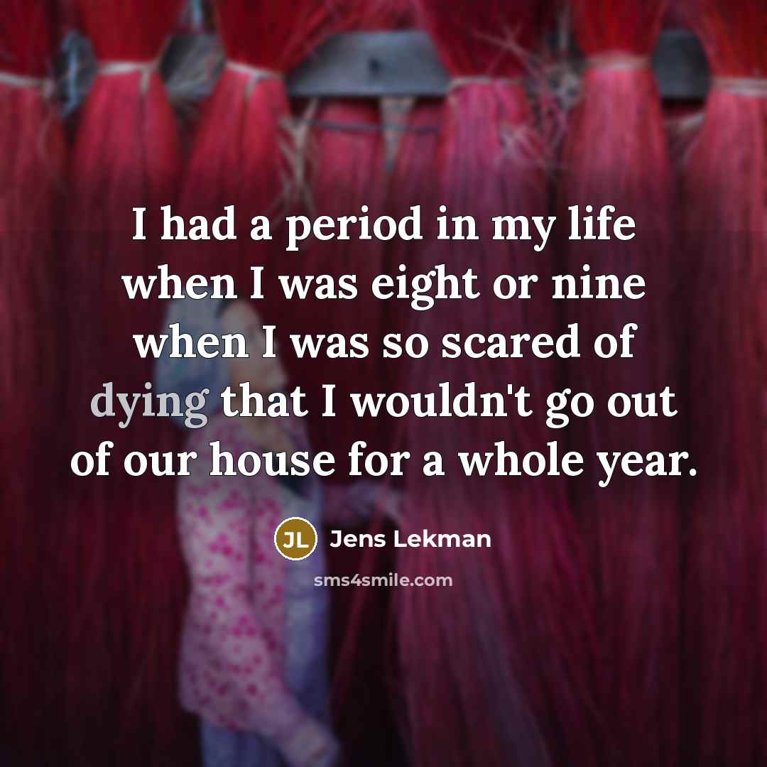 “I had a period in my life when I was…” quote by Jens Lekman