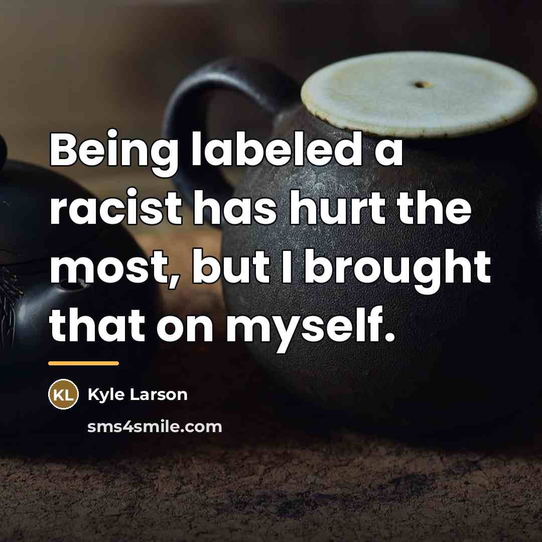 “Being labeled a racist has hurt the most, but I…” quote by Kyle Larson