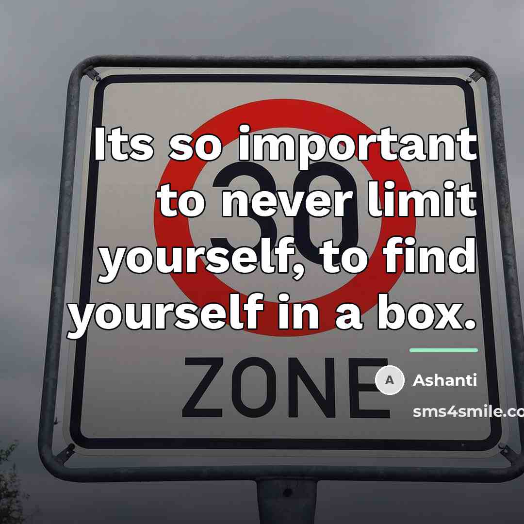 “Its so important to never limit yourself, to find yourself…” quote by Ashanti