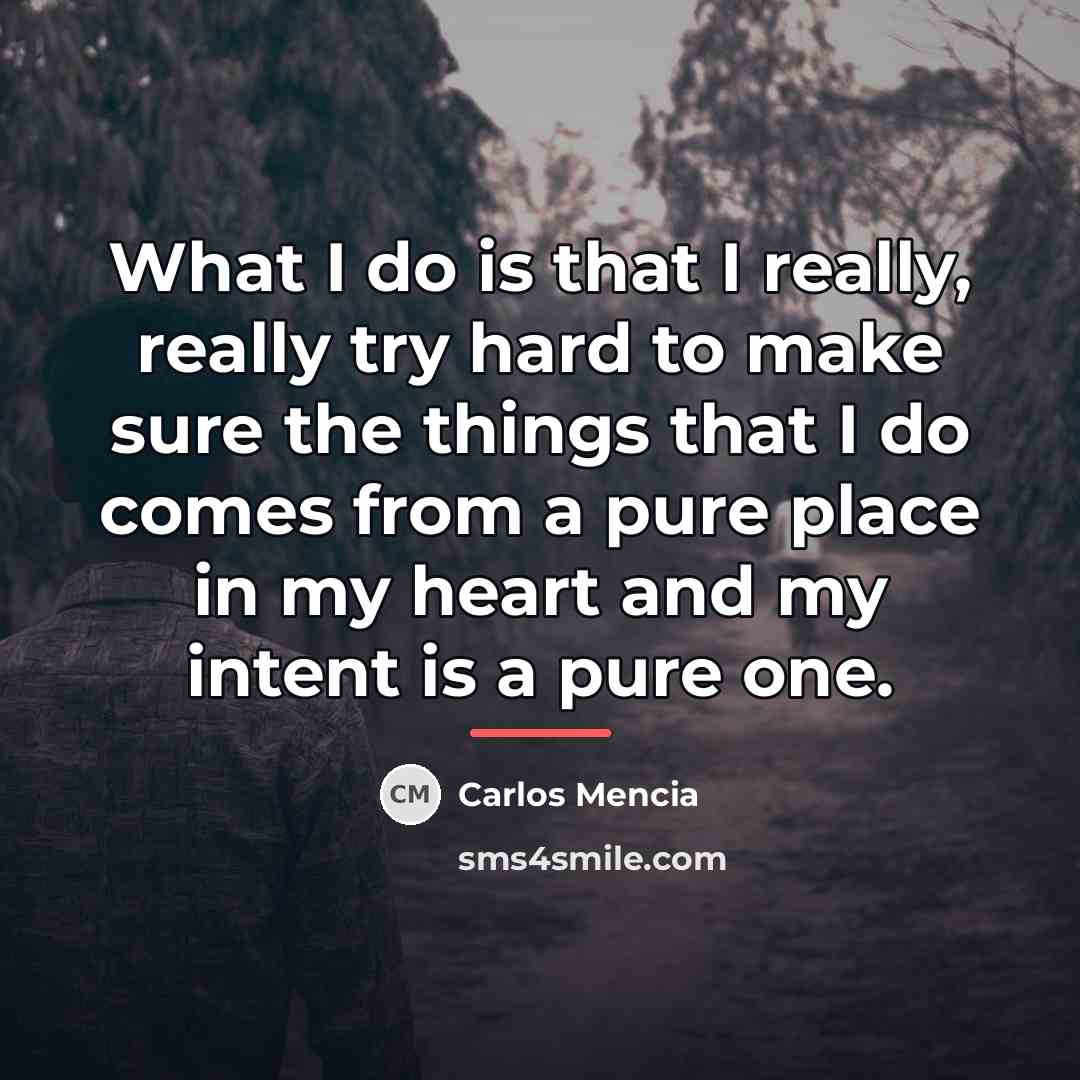 “What I do is that I really, really try hard…” quote by Carlos Mencia