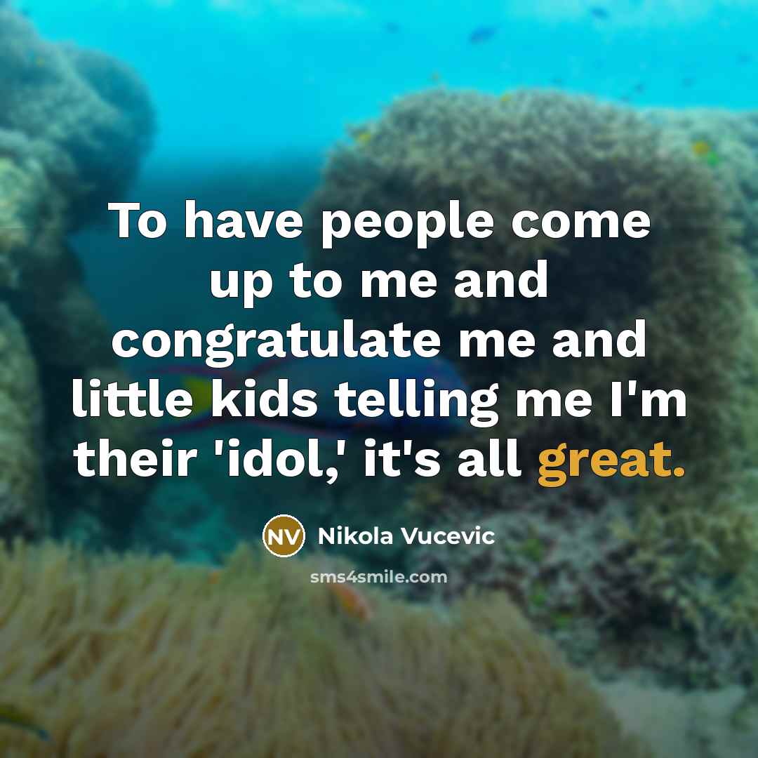 “To have people come up to me and congratulate me…” quote by Nikola Vucevic