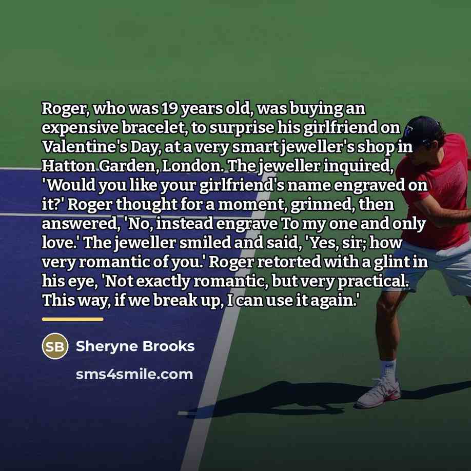 “Roger, who was 19 years old, was buying an expensive…” quote by Sheryne Brooks