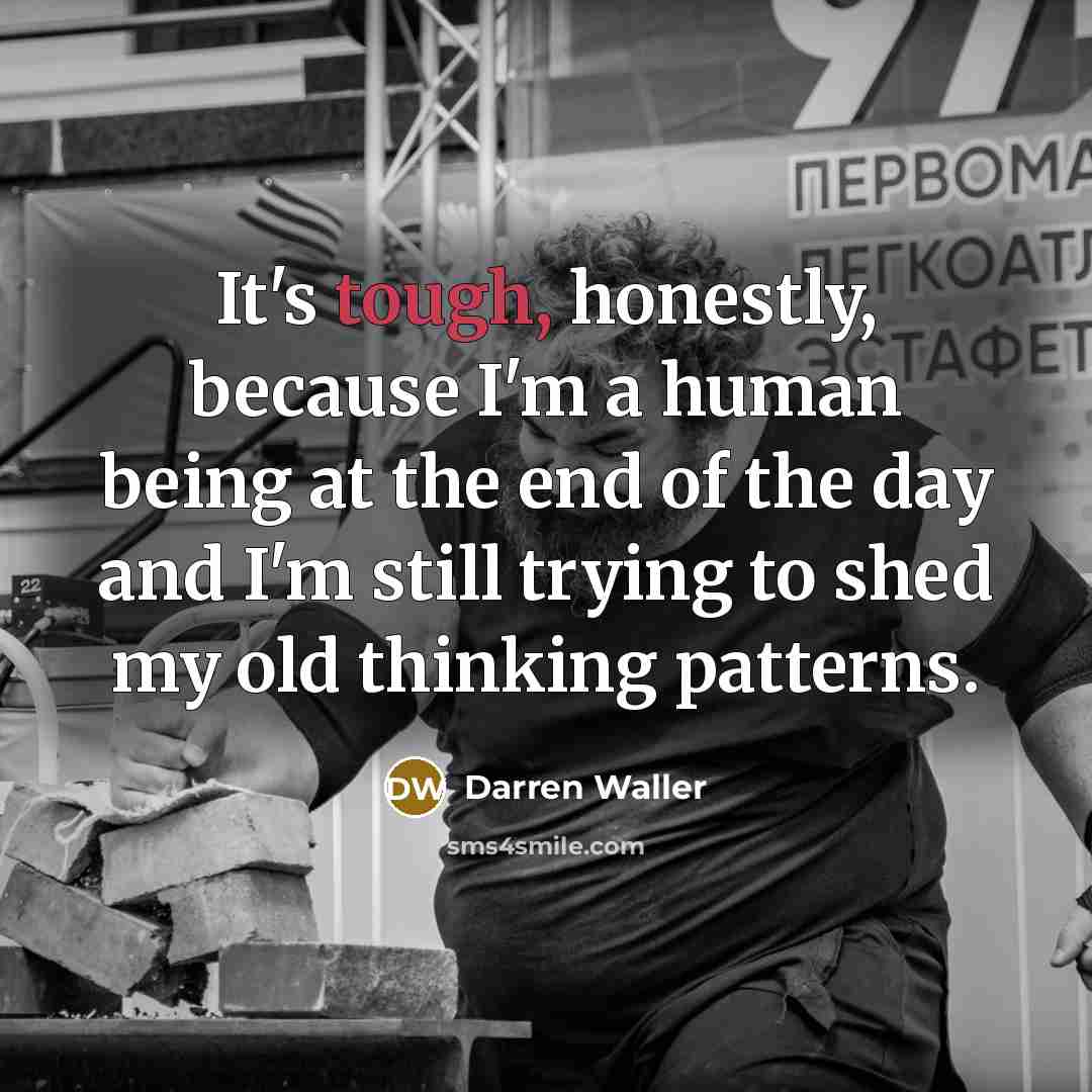 “It's tough, honestly, because I'm a human being at the…” quote by Darren Waller