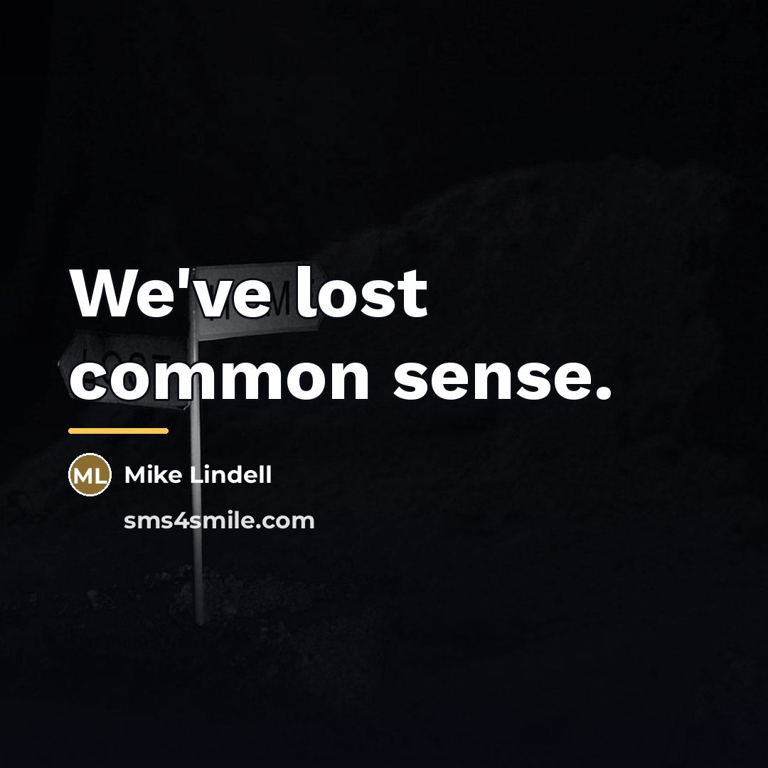 “We've lost common sense.…” quote by Mike Lindell