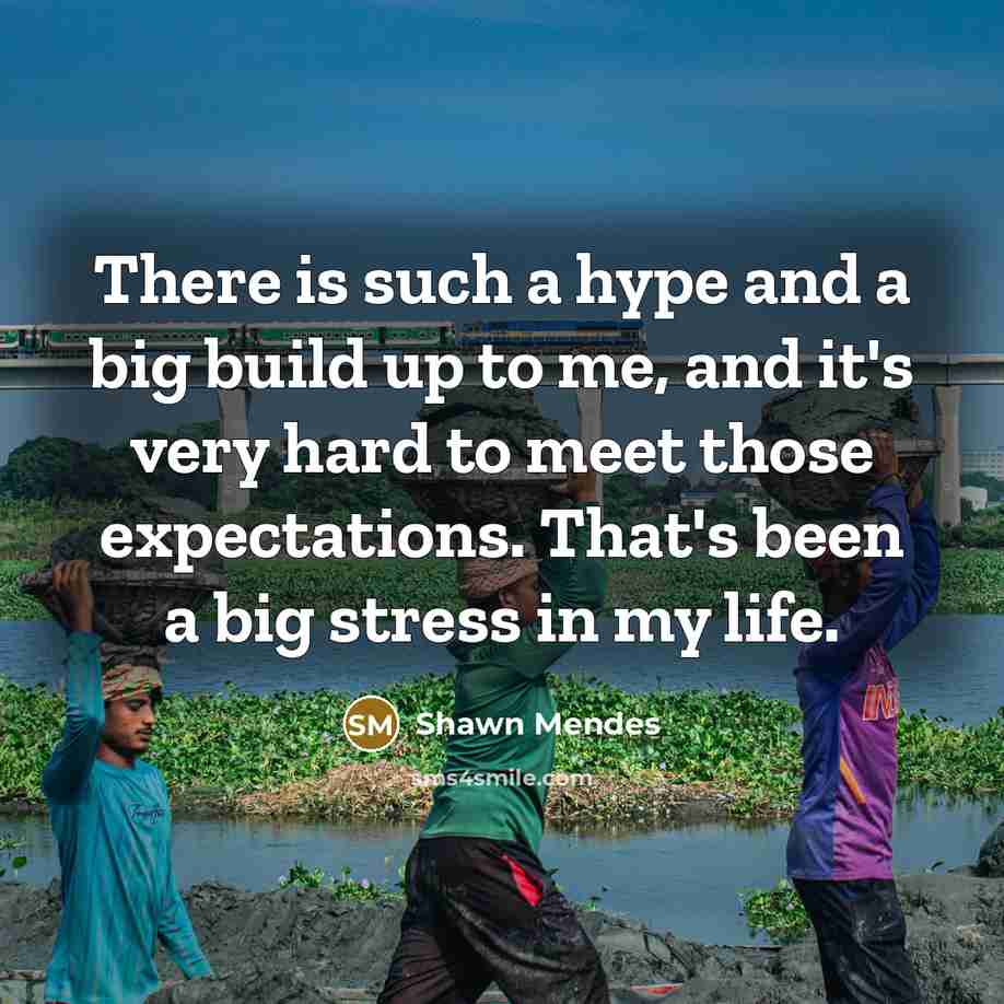 “There is such a hype and a big build up…” quote by Shawn Mendes
