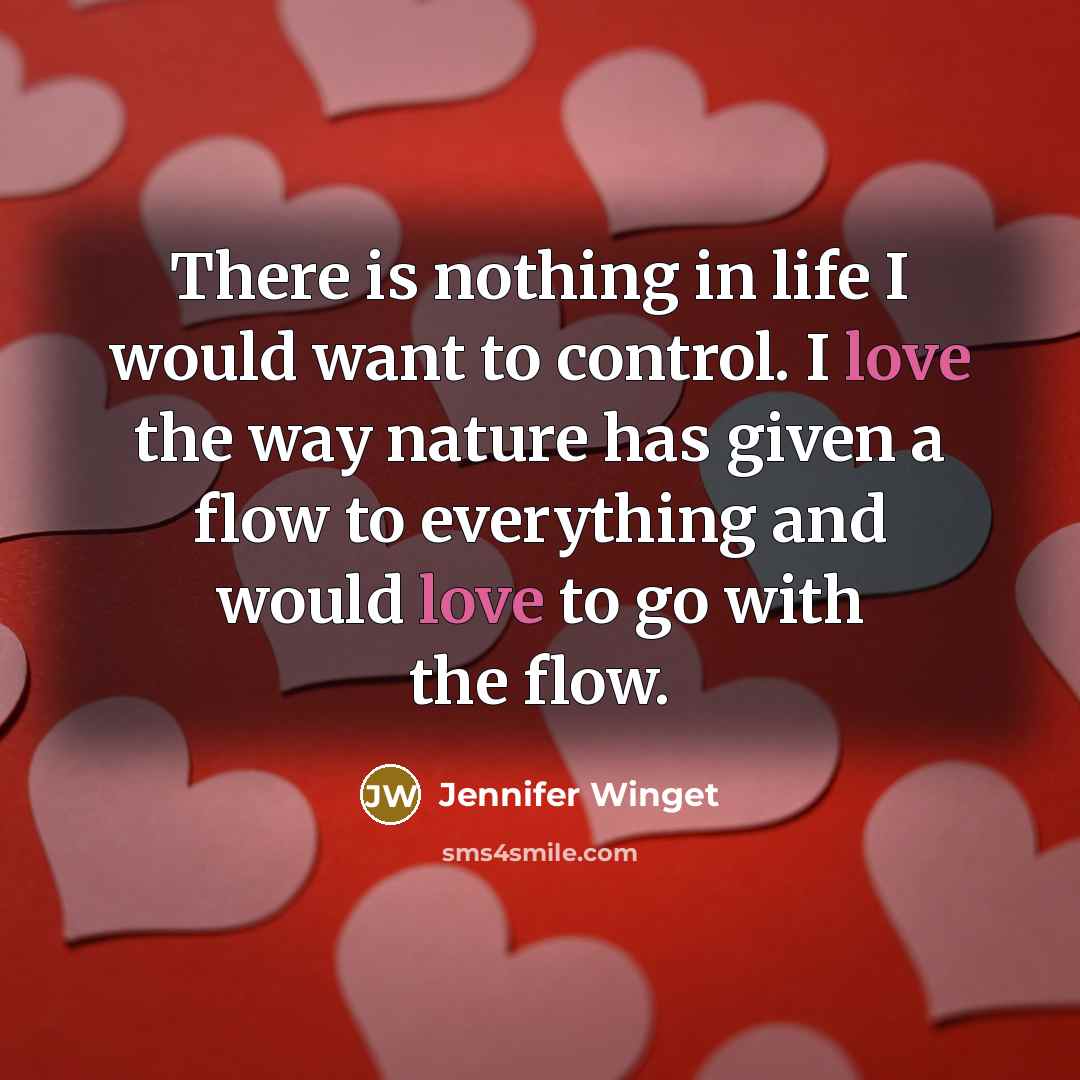 “There is nothing in life I would want to control.…” quote by Jennifer Winget