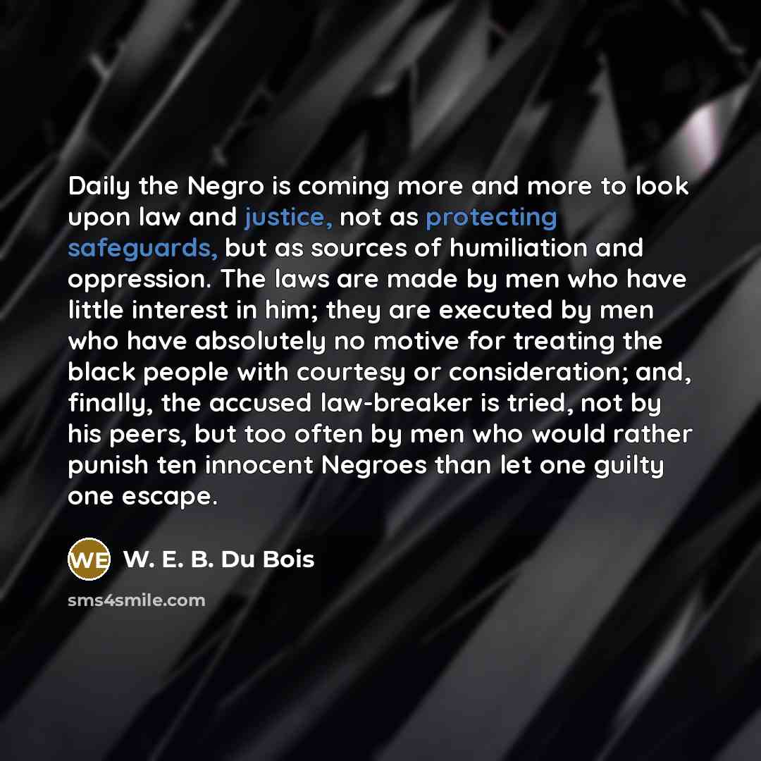 “Daily the Negro is coming more and more to look…” quote by W. E. B. Du Bois