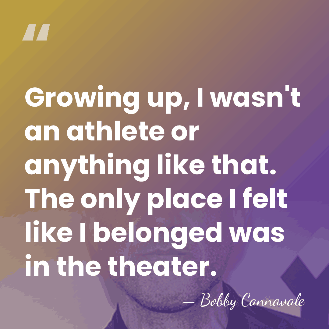 Growing up, I wasn't an athlete or anything like that. The only&hellip; - Bobby Cannavale