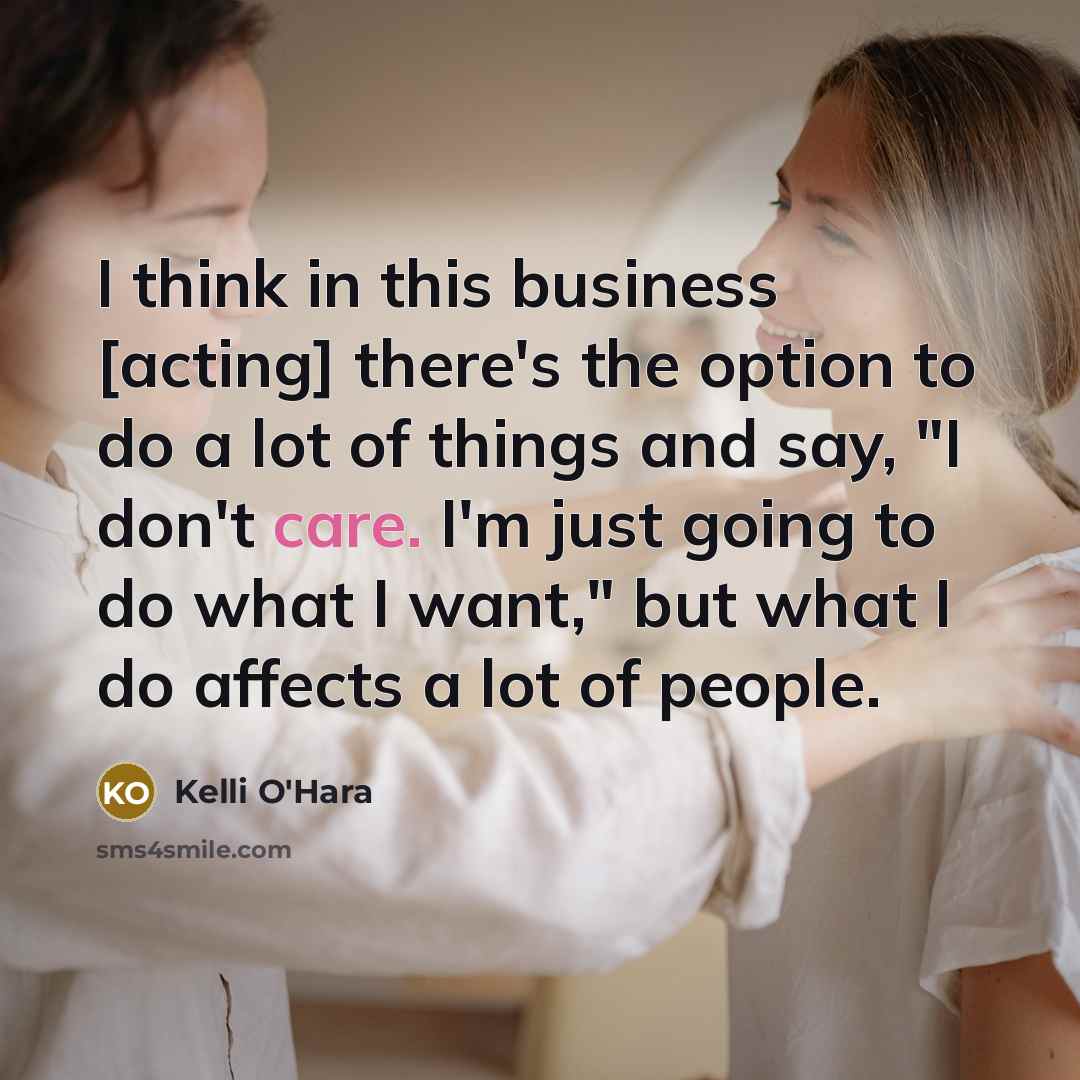 “I think in this business [acting] there's the option to…” quote by Kelli O'Hara