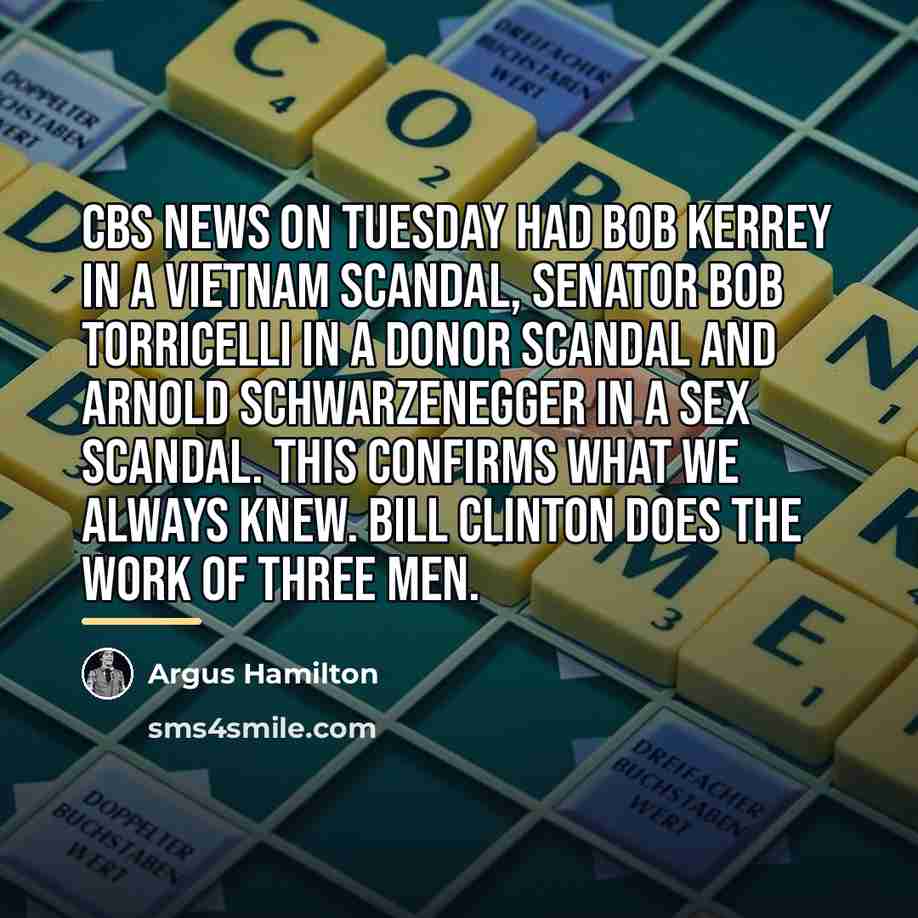 “CBS News on Tuesday had Bob Kerrey in a Vietnam…” quote by Argus Hamilton