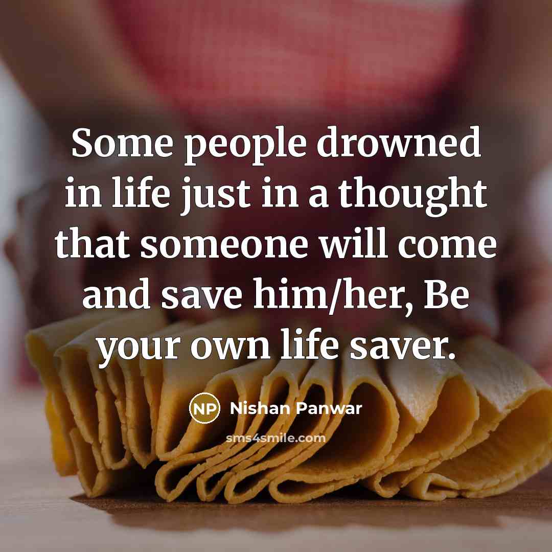 “Some people drowned in life just in a thought that…” quote by Nishan Panwar