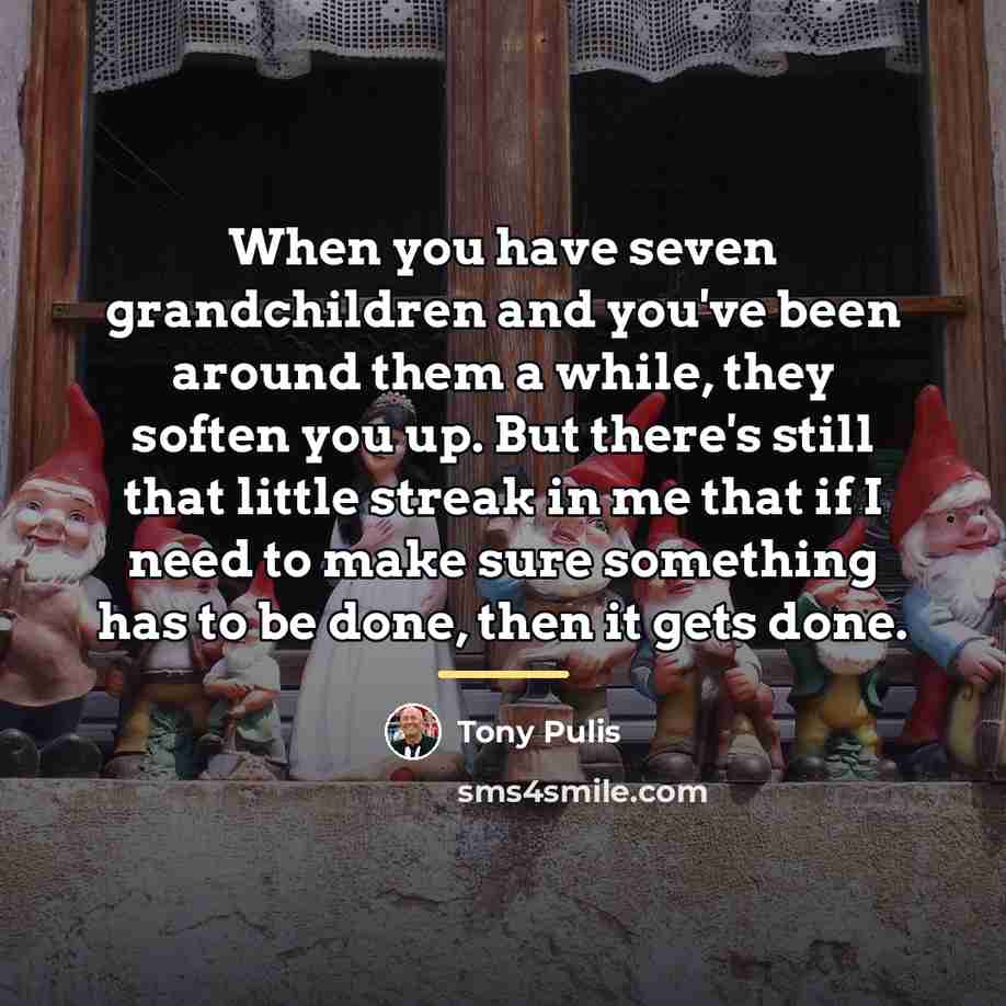 “When you have seven grandchildren and you've been around them…” quote by Tony Pulis