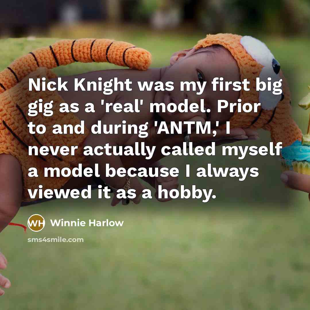 “Nick Knight was my first big gig as a 'real'…” quote by Winnie Harlow