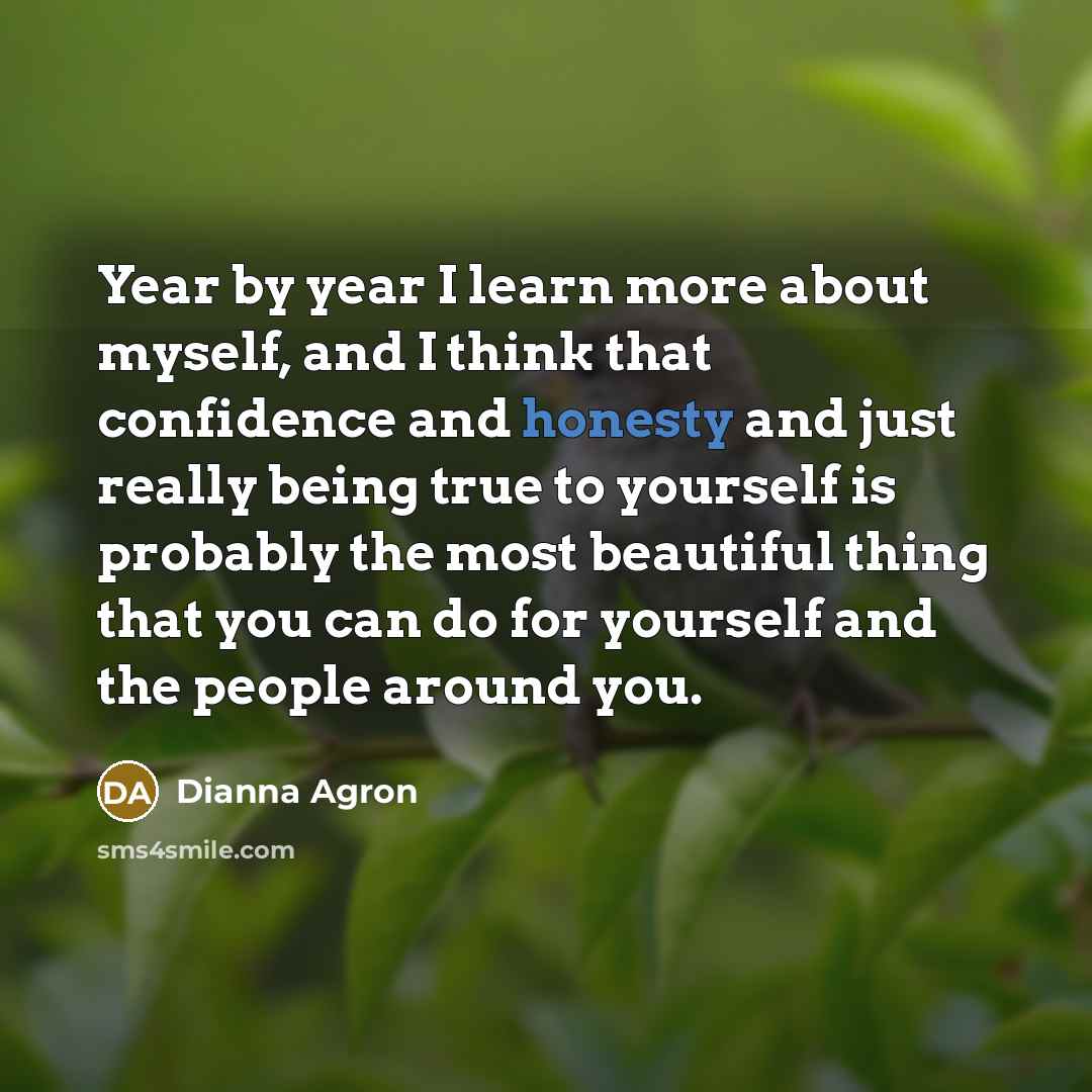 “Year by year I learn more about myself, and I…” quote by Dianna Agron