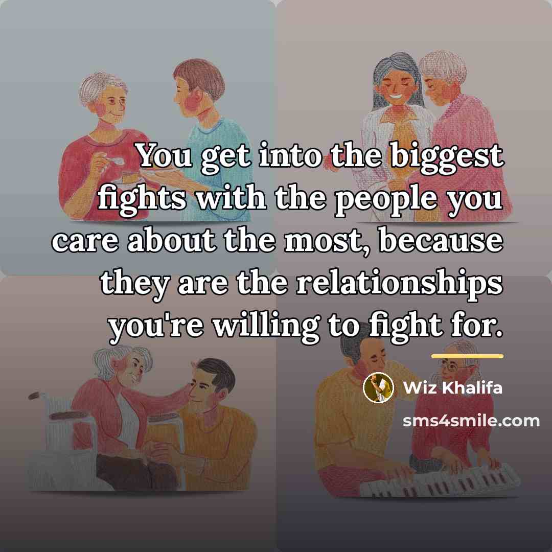 “You get into the biggest fights with the people you…” quote by Wiz Khalifa