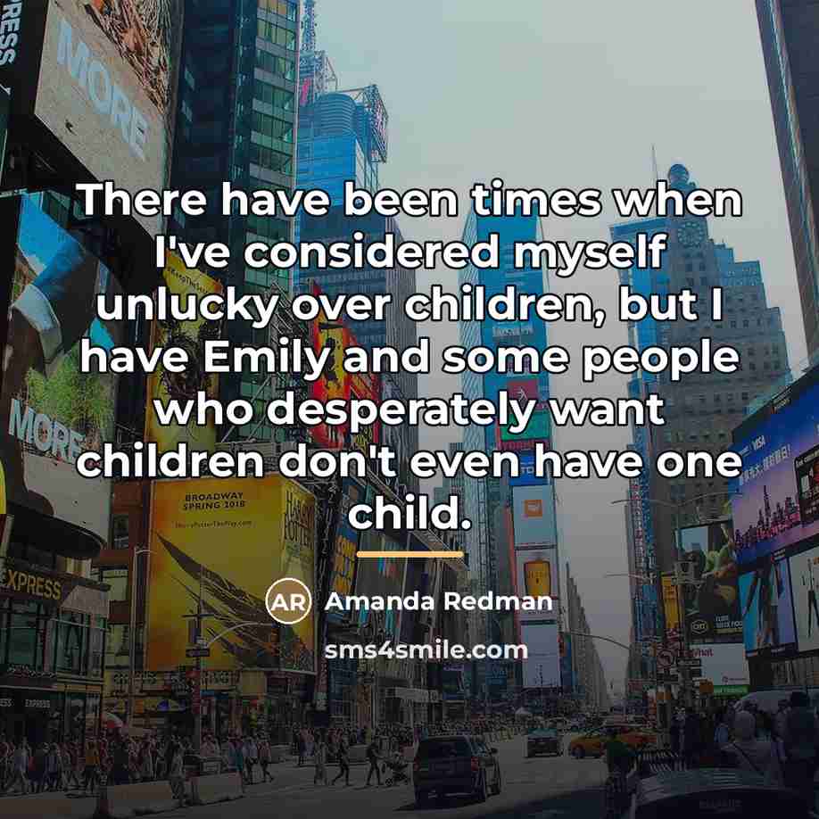 “There have been times when I've considered myself unlucky over…” quote by Amanda Redman