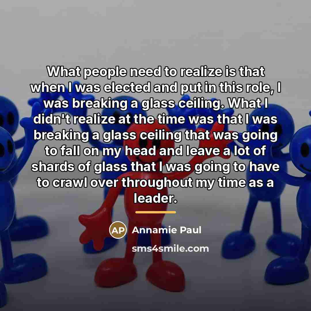 “What people need to realize is that when I was…” quote by Annamie Paul