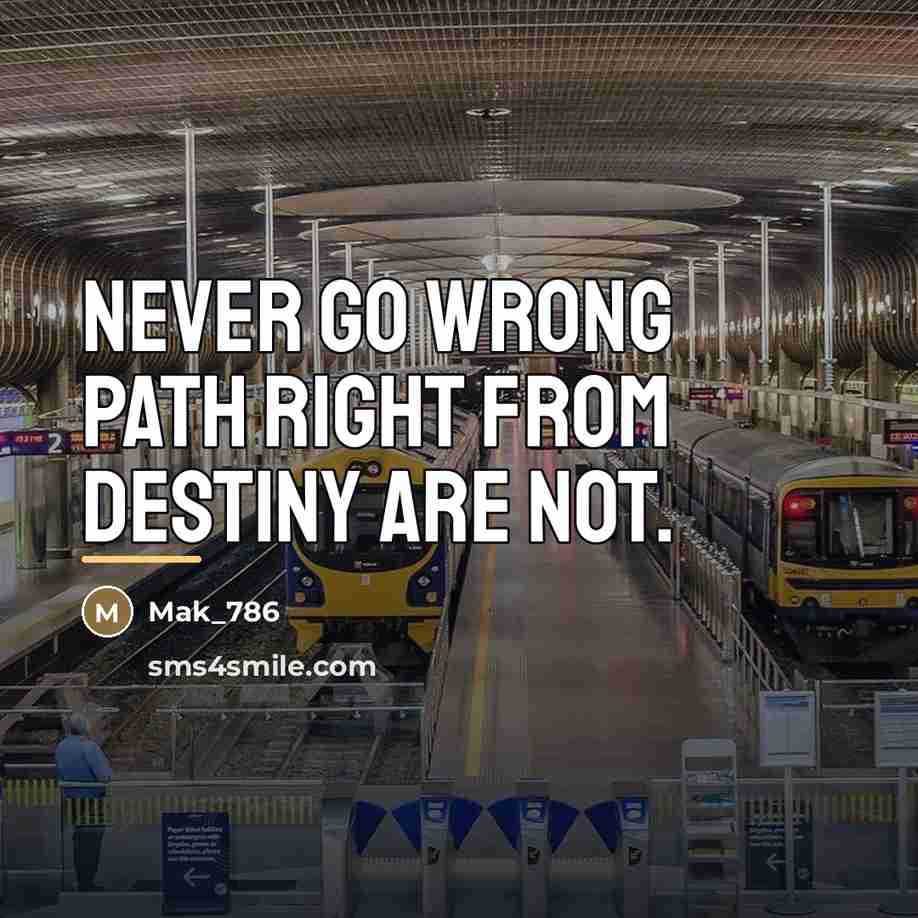 “Never Go Wrong Path Right From Destiny Are Not.…” quote by Mak_786